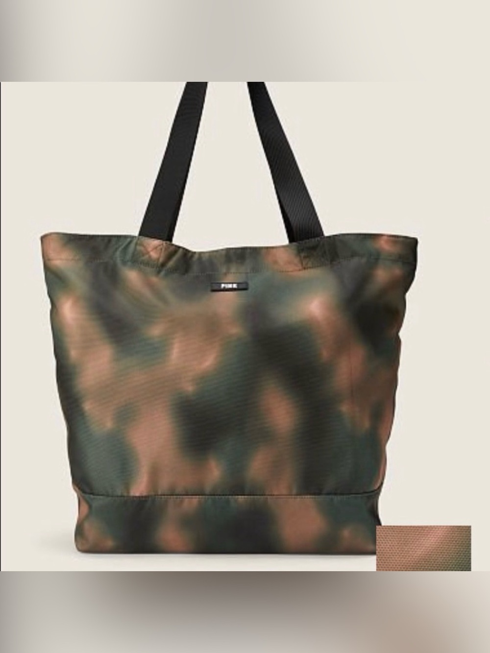Victoria's Secret PINK WEEKENDER TOTE ZIP CLOSURE Bleach Dye Tie Dye